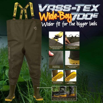 Vass-Tex 700E Wide-Boy Edition chest waders