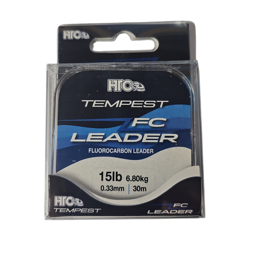 HTO Tempest Fluorocarbon Leader 30m Clear