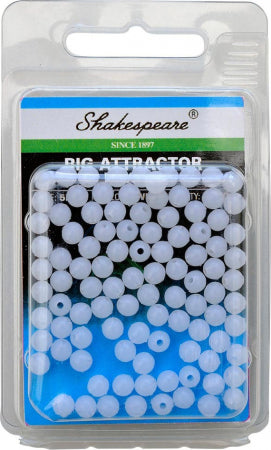 Shakespeare Rig Attractor Beads 8mm White Reelfishing