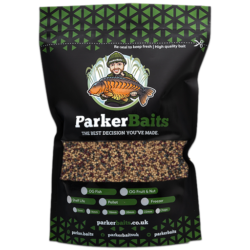 Parker Baits OG Mini Mix PVA Bag Mix Pellet 1kg Reelfishing