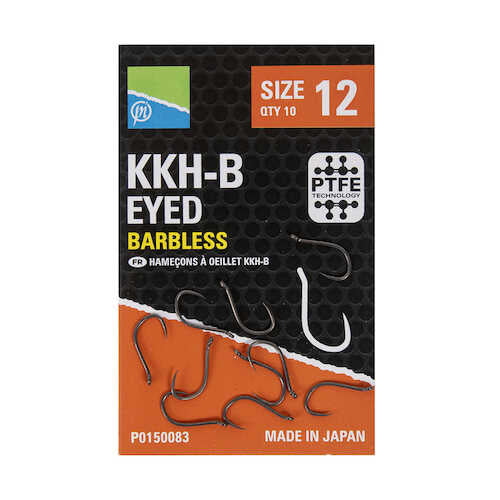 Preston KKH-B Eyed Barbless Hooks Reelfishing