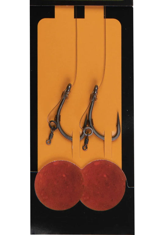 Fox Ready tied rig curve short fluoro D-Rig micro barbed pack of 2
