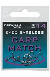 Drennan Eyed Barbless Carp Match Hooks Reelfishing
