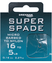Drennan Super Spade Hook to Nylon 14 to 6lb Reelfishing