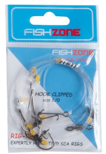 Fishzone 2 hook clipped 1/0 Rig Reelfishing