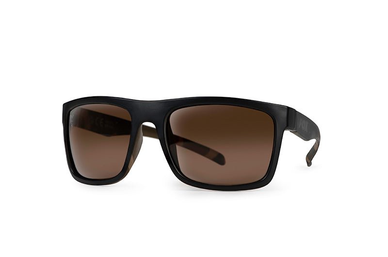 FOX Avius Black / Camo - Brown Lense Sunglasses Reelfishing