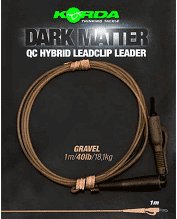 Korda Dark Matter Leader QC Hybrid Clip 30lb 1m Reelfishing