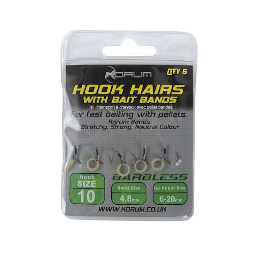 Korum Hook Hairs with Bait Bands Reelfishing