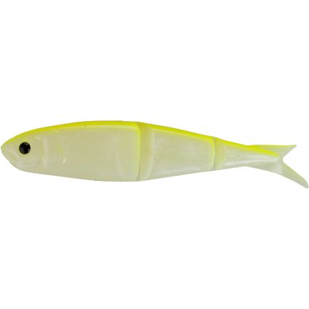 Savage 4Play  swim & jerk 8cm 4g Fluro Yellow qty4  plus jig head Reelfishing