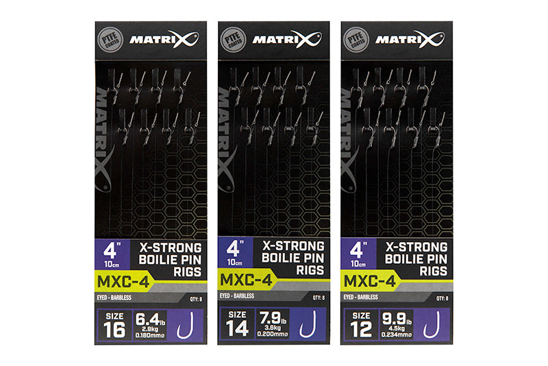 Matrix X-Strong Boilie Pin Rigs 4"