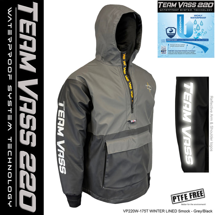 Team Vass 220 Winter Smock Grey Black