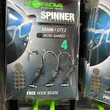 Korda krank spinner hook sections