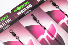 Korda ready tied Multi rig Krank Choddy Barbless & Kamo supple coated braid