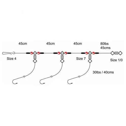 Tronix 3 Hook Flapper Size 2