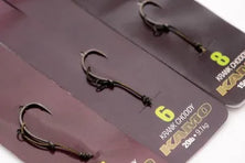 Korda ready tied Multi rig Krank Choddy Barbless & Kamo supple coated braid