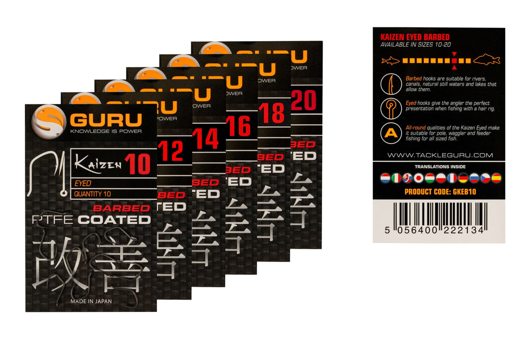 Guru Kaizen Eyed Hooks