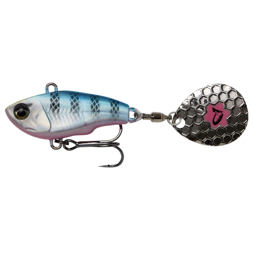 Savage Gear Fat Tail Spin 24g Sinking Blue Silver Pink Reelfishing