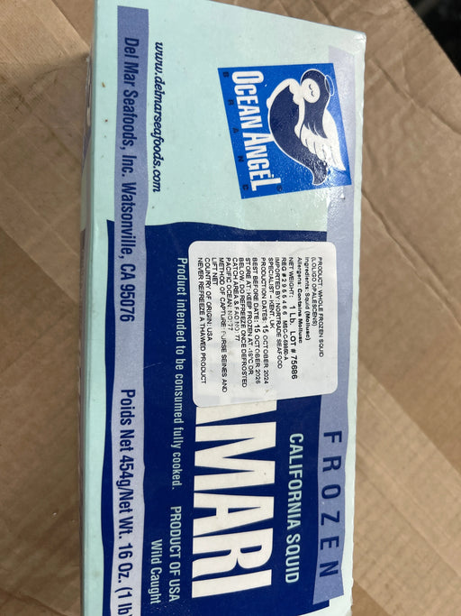 ocean angel Calamari squid 1lb box