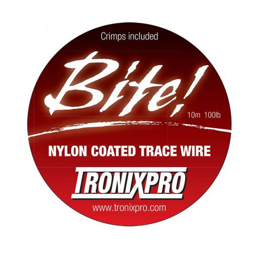 Tronix Bite! nylon coated trace wire 100lb 10m Reelfishing
