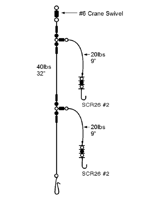 Cox Rawle Ready Tied Flounder Estuary rig hook size Reelfishing