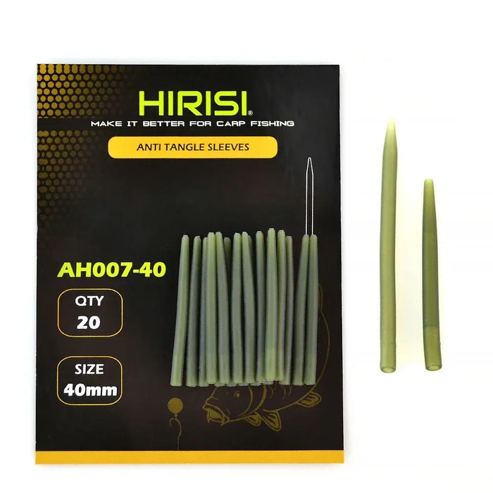 Hirisi Anti Tangle Sleeves Weedy Green 40mm