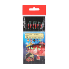 RF Red Sabiki Rig 6 Hook