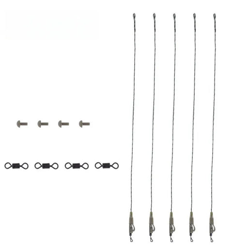 Reelfishing Lead Clip 45lb Leadcore Leaders with Kwik Change Kit Light Camo