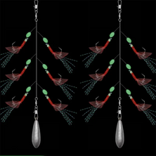 RF Red Sabiki Rig 6 Hook