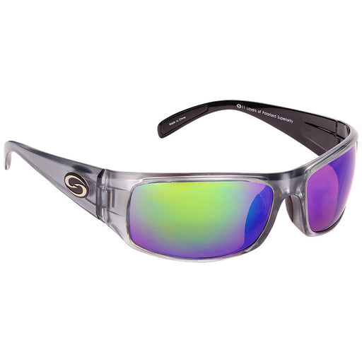 Strike King Clinch Grey Crystal Frame Mirrow Lense Polarized Sunglasses Reelfishing