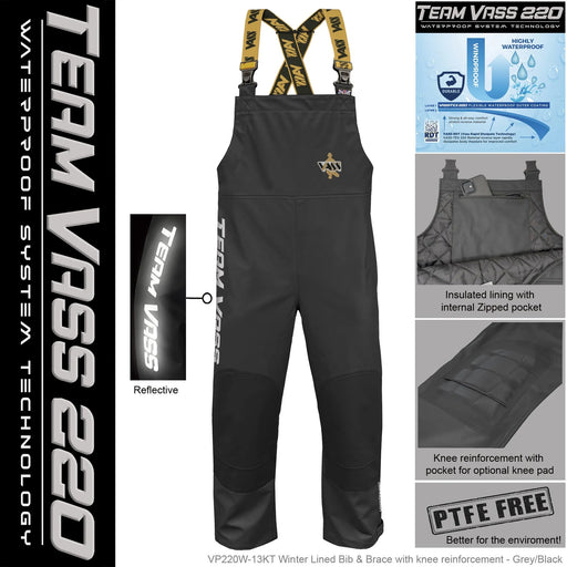 Team Vass 220 Winter Bib & Brace with Kneepads