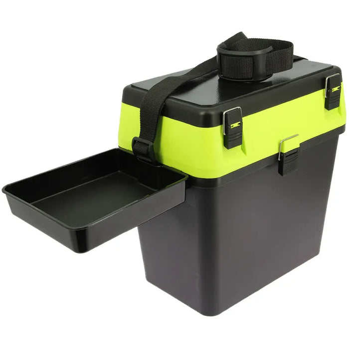 beach fishing seat box Crystals Tackle - Sea Fishing Padded Seat with Bait Box Set - Carp Accessories Box Westlake Daiwa Seat Box Wheel