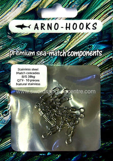 Arno Stainless-steel match cascades (matte black) 