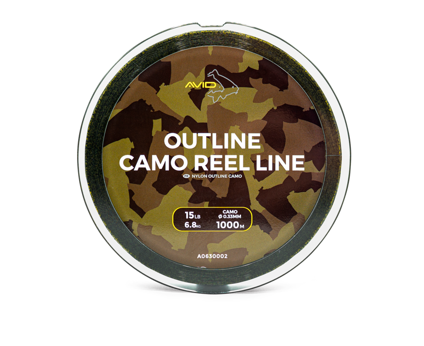 Avid Outline Camo Reel Line 12lb 5.4kg 0.33mm 1000m spool