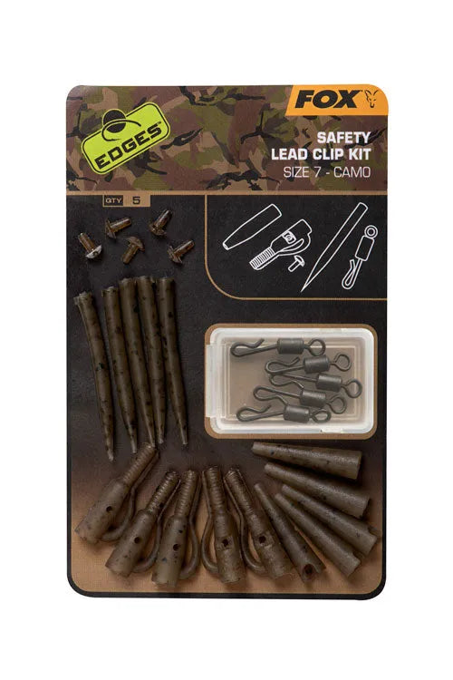 FOX Safety Lead Clip Kit Size 7 Camo