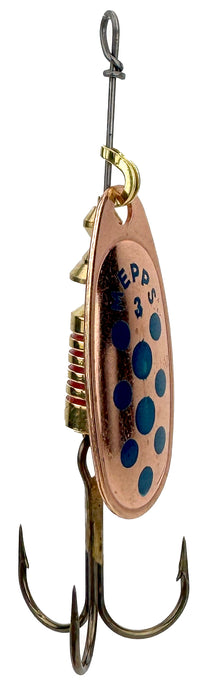 Mepps Spinner copper blade red spot