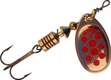 Mepps Spinner copper blade red spot