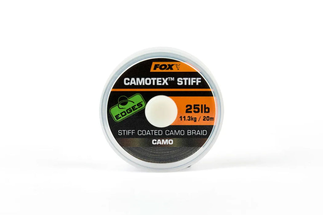 FOX EDGES CAMOTEX STIFF COATED CAMO BRAID 20M 25LB