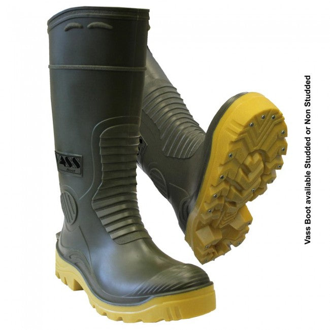 Vass E Boot Studded Khaki/Yellow Reelfishing