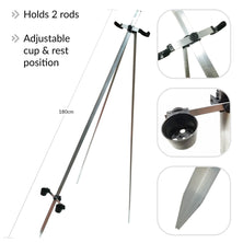 FISSION 2 Rod Aluminium Match Tripod Black 180cm/6ft Reelfishing