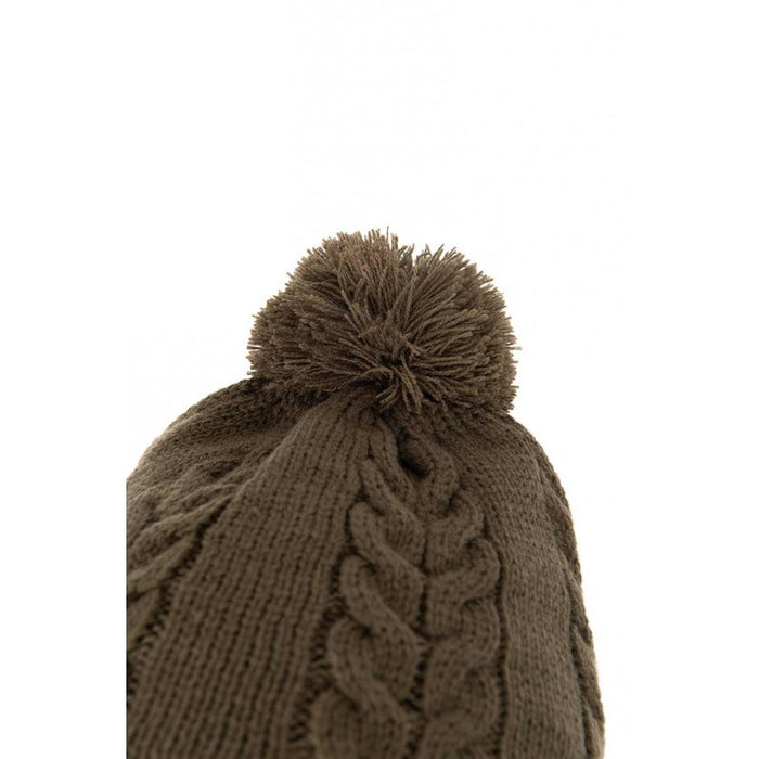 Fox Cable Knit Bobble Hat