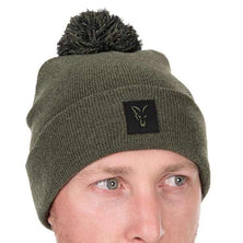 Fox Bobble Hat Green / Black