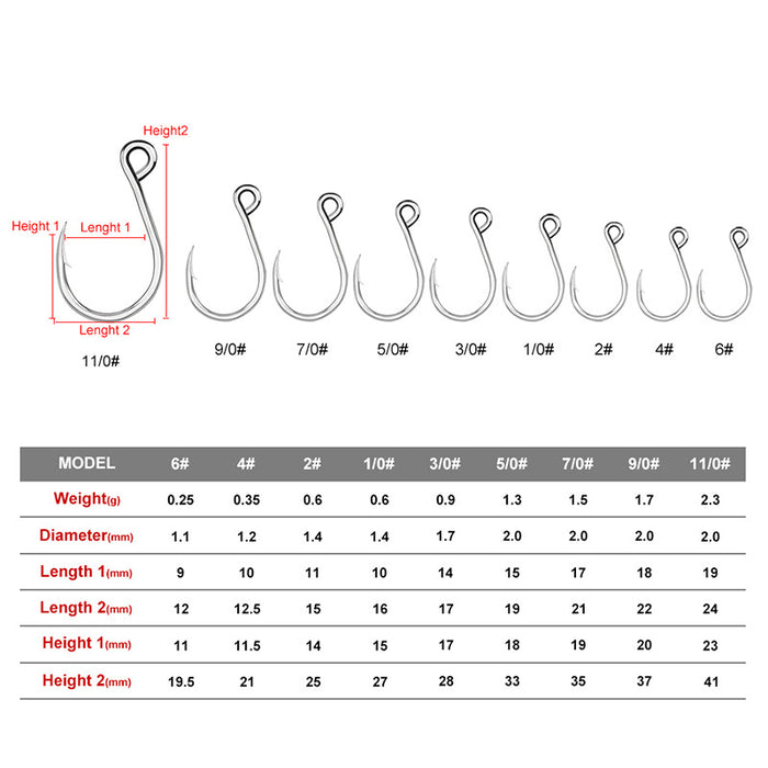 Reelfishing Proberos Single In-Line Hooks