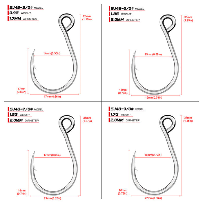 Reelfishing Proberos Single In-Line Hooks