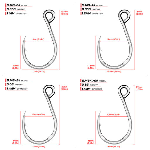 Reelfishing Proberos Single In-Line Hooks
