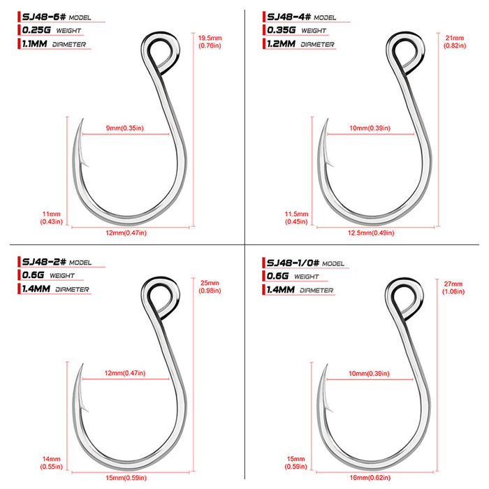 Reelfishing Proberos Single In-Line Hooks