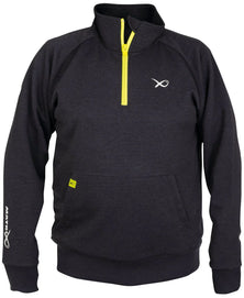 Matrix Minimal Quarter Sweatshirt Black Marl Reelfishing