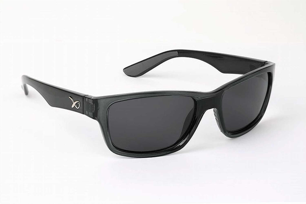 MATRIX POLARISED SUNGLASSES TRANS BLACK FRAME GREY LENSE