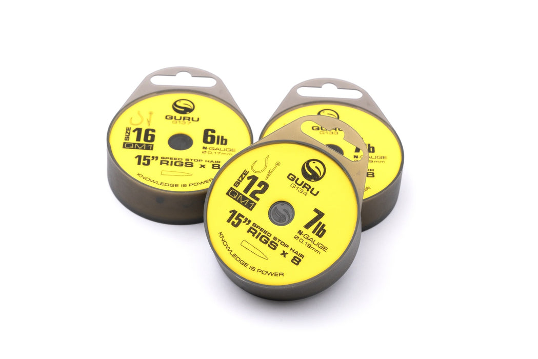 Guru 15" QM1 hooks to nylon speedstop rigs