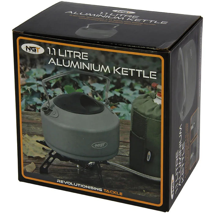 NGT 1.1L Aluminium Kettle Reelfishing