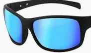 Dirty Dog Phin Satin Black Ice Blue Mirror Polarised 53448